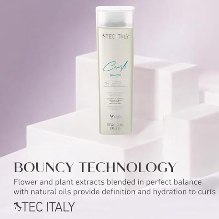 Tec Italy Curls Shampoo 300ml – Gentle Anti-Frizz Cleanser for Curly & Wavy Hair – Moisturizes, Defines & Enhances Natural Curls - Image 5
