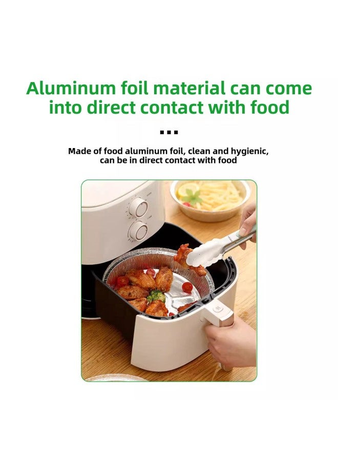 8 Inch 215 Diameter Disposable Aluminum Foil Pizza Plate Tin Paper Disc Barbecue Plate Air Fryer Tray Special For Oven-Specifications:8-inch Disc (1000) - Image 4