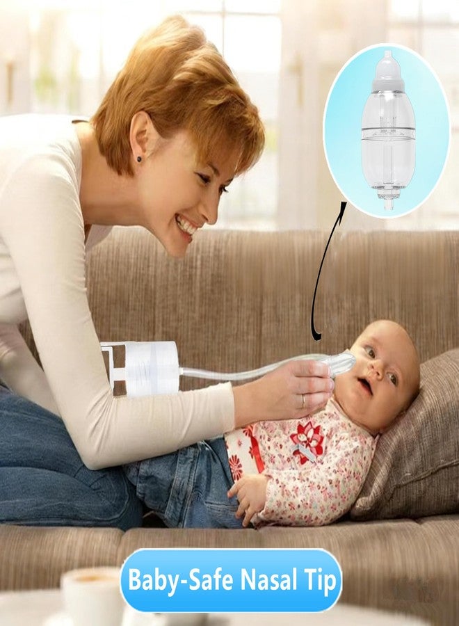IYYI Nasal Aspirator for Baby, Baby Nose Sucker, Manual Nasal Aspirator Set Includes Hand Pump Snot Sucker+2 Replaceable Infant Tips+Cleaning Brush+ Travel Case(Translucent, Max) - Image 4