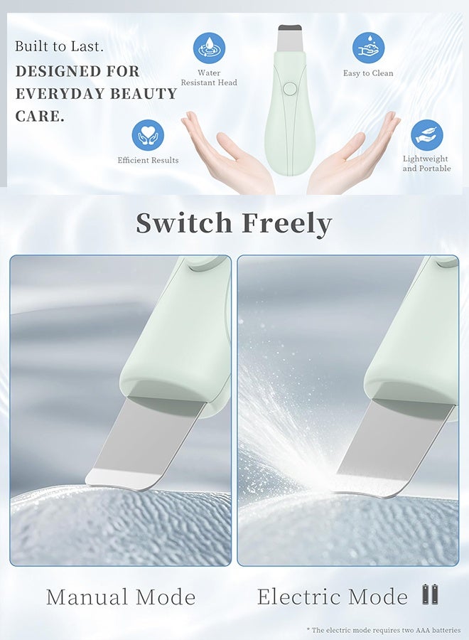 HieerBus Blackhead Remover Tools, Black Head Remover for Face and Nose, Skin Scrubber Face Spatula Deep Pore Cleaner for Daily Skin Care, Skin Care Tools for Men and Women, Whitehead Removal (Green) - Image 4