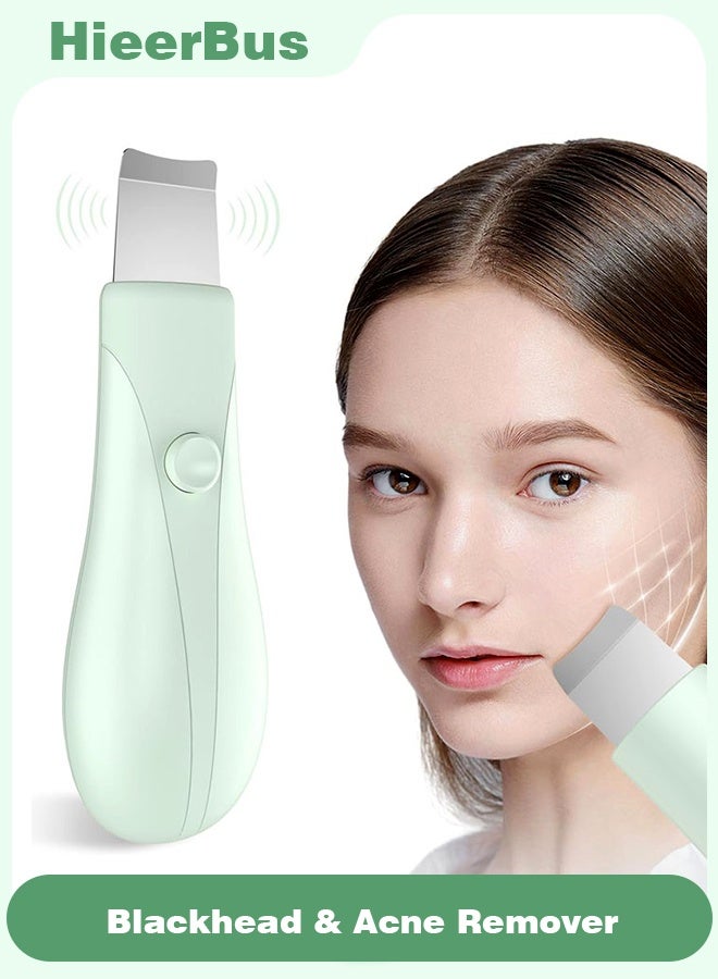 HieerBus Blackhead Remover Tools, Black Head Remover for Face and Nose, Skin Scrubber Face Spatula Deep Pore Cleaner for Daily Skin Care, Skin Care Tools for Men and Women, Whitehead Removal (Green) - Image 1