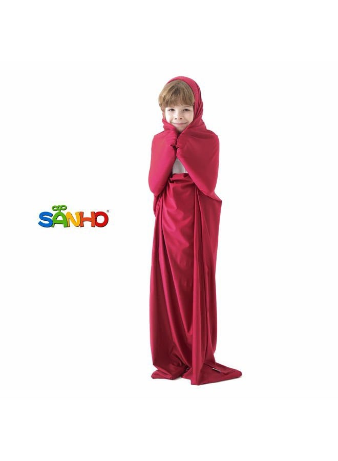 Sanho Premium Sensory Sock Budy Sock, Perfect for Children with Sensory Processing Disorder, Updated Version (Wine red, Medium) - Image 2