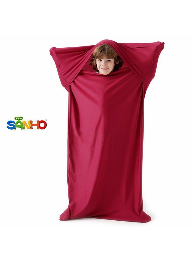 Sanho Premium Sensory Sock Budy Sock, Perfect for Children with Sensory Processing Disorder, Updated Version (Wine red, Medium) - Image 3