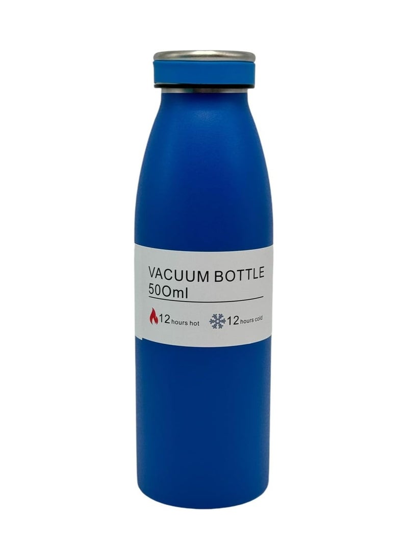كيوشوب زجاجة مياه ترمس بريميوم من كيوشوب®️ سعة (500ml)، زجاجة شرب عالية الجودة، تحافظ على المشروبات ساخنة وباردة، مثالية للاطفال، معزولة بتفريغ الهواء، امنة للاستخدام في غسالة الصحون  - Image 1