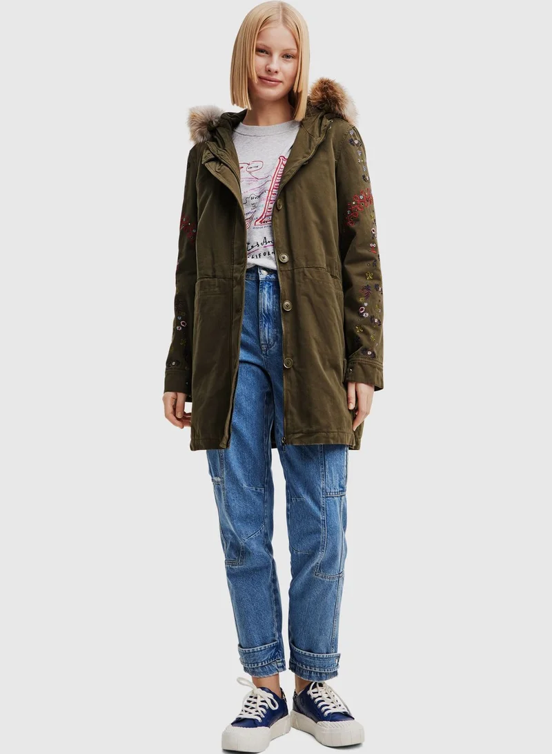 DESIGUAL Longline Padded Coat
