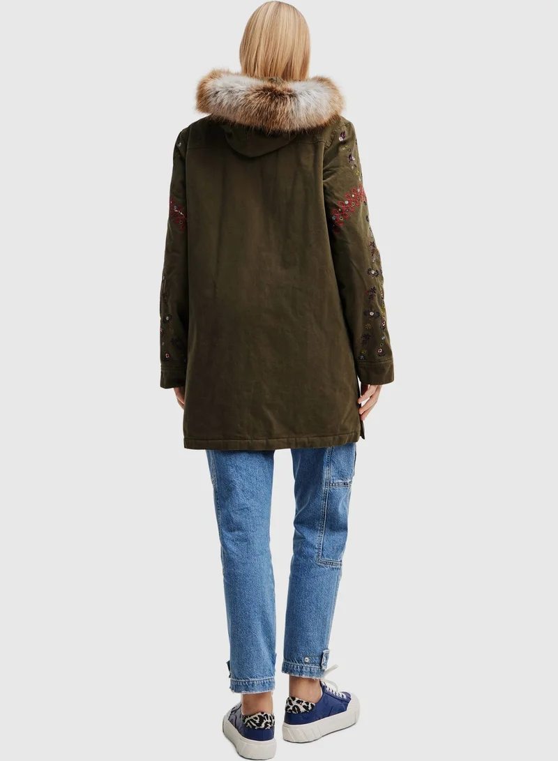 DESIGUAL Longline Padded Coat