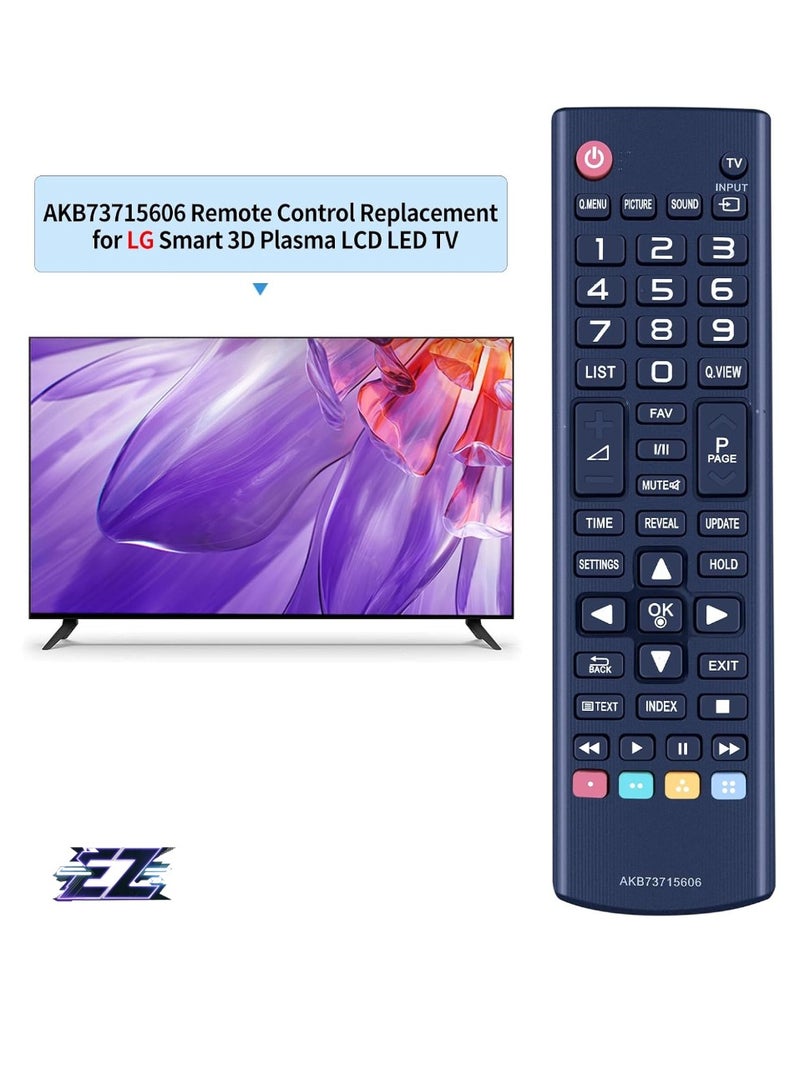 Replacement Remote Control AKB73715606 for LG TV – Compatible with LG 39LN5400, 42LN5400, 42PN450B, 47LN5400, 50LN5400, 50PN450B, 32LS550, 32LB561, 39LB561, 49LB550, 47LB561, 50LB561, 50PB560 – Easy Setup, No Programming Required