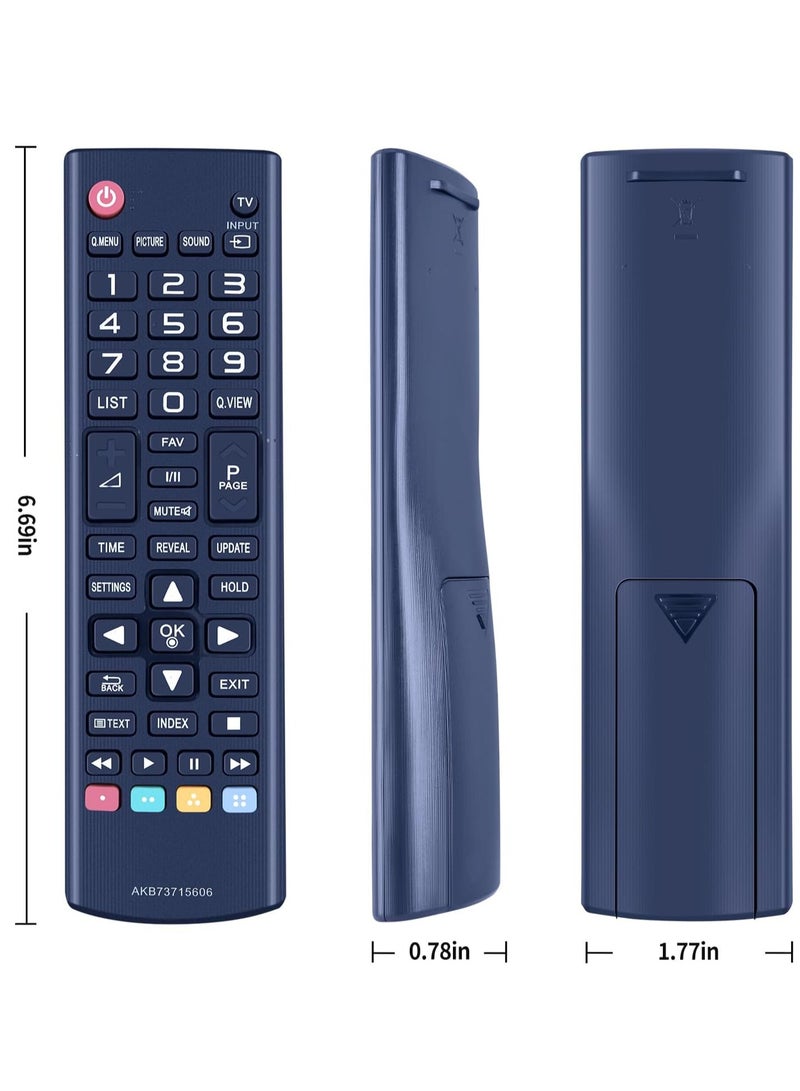 Replacement Remote Control AKB73715606 for LG TV – Compatible with LG 39LN5400, 42LN5400, 42PN450B, 47LN5400, 50LN5400, 50PN450B, 32LS550, 32LB561, 39LB561, 49LB550, 47LB561, 50LB561, 50PB560 – Easy Setup, No Programming Required