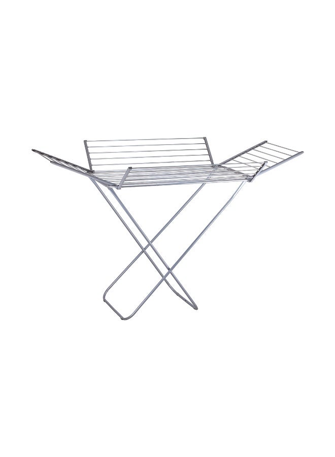 Royalford Aluminium 4 Wings Clothes Drying Stand RF13198 Foldable Indoor Outdoor Large Volume Dryer Rack 29m rust-resistant corrosion proof Extra Side Wings - Image 1