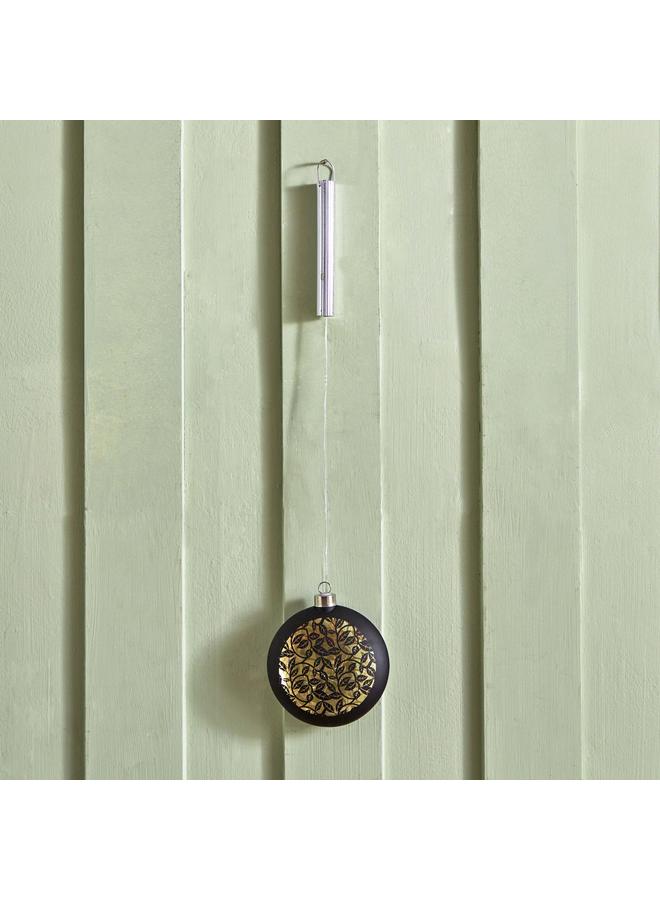 Home Box Evren Hanging Glass Decor with LED Lights - 12x4x13 cm - Image 1