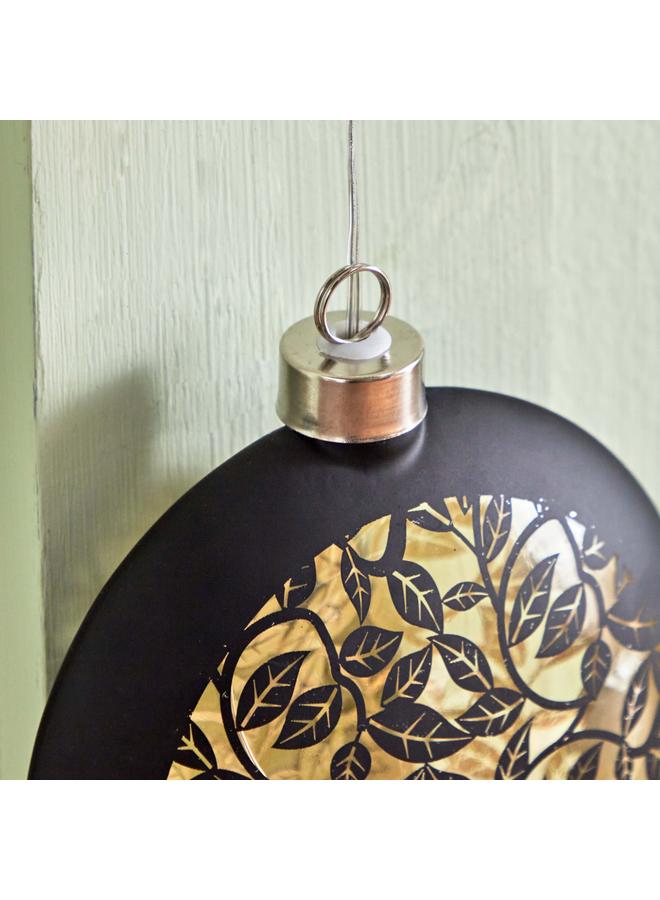 Home Box Evren Hanging Glass Decor with LED Lights - 12x4x13 cm - Image 4