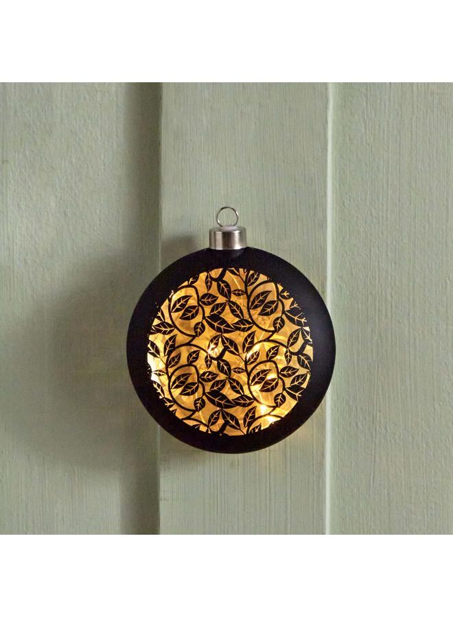 Home Box Evren Hanging Glass Decor with LED Lights - 12x4x13 cm - Image 3