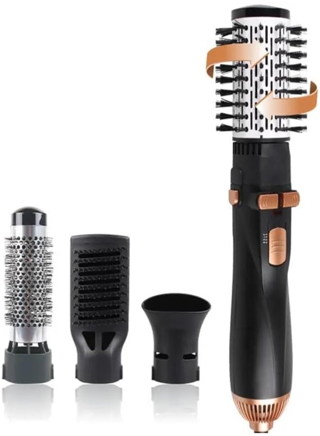 Alissa 4‑in‑1 Hot Air Hair Multi‑Styler – 700W Ionic Paddle + Oval + Curl Brush – One‑Step Dryer, Volumizer & Straightener - Image 1