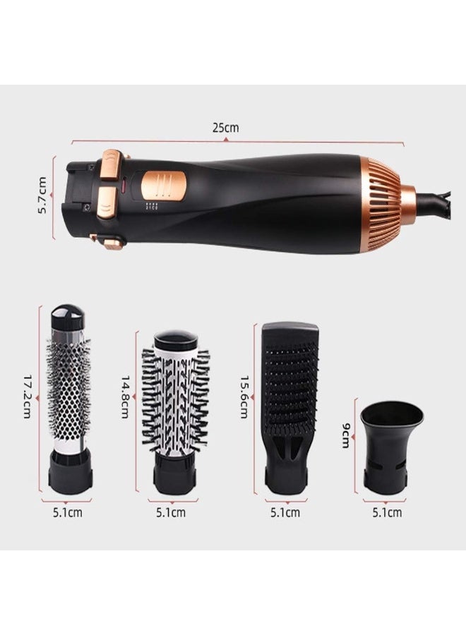 Alissa 4‑in‑1 Hot Air Hair Multi‑Styler – 700W Ionic Paddle + Oval + Curl Brush – One‑Step Dryer, Volumizer & Straightener - Image 4