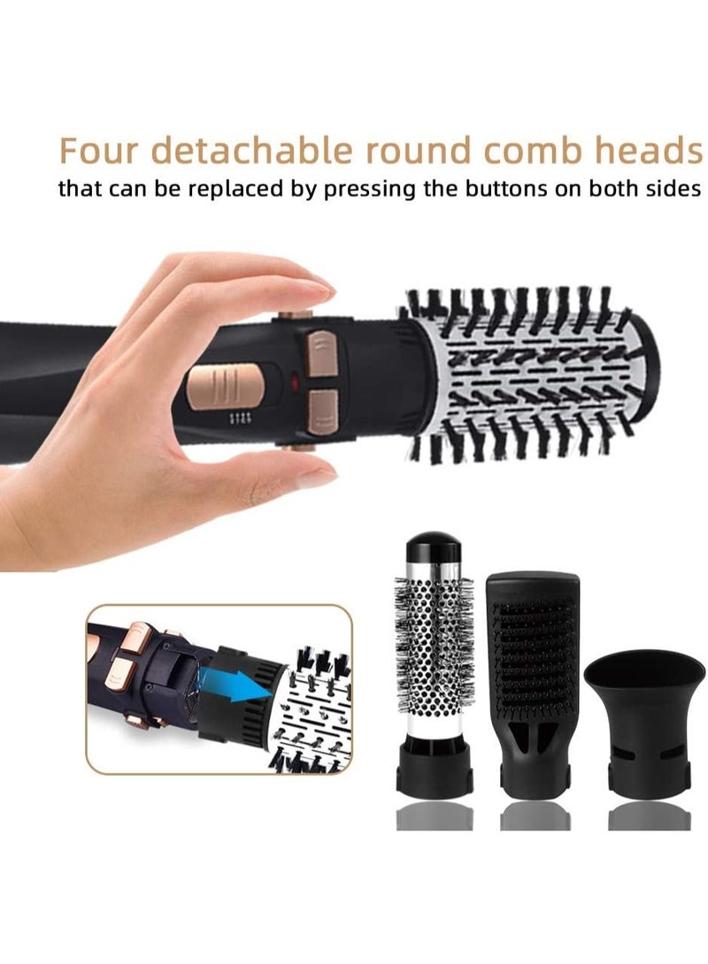 Alissa 4‑in‑1 Hot Air Hair Multi‑Styler – 700W Ionic Paddle + Oval + Curl Brush – One‑Step Dryer, Volumizer & Straightener - Image 2