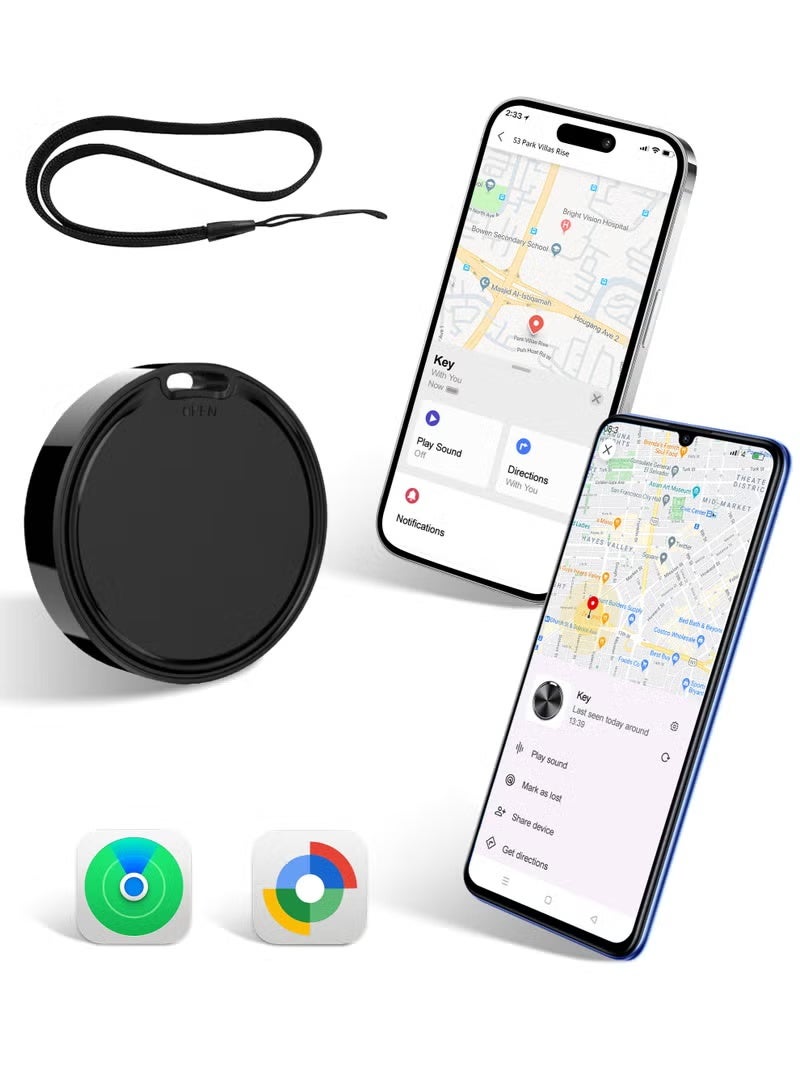 Upgraded Bluetooth Tracker, Dual System for iOS u0026 Android, Compatible with Apple Find My u0026 Google Find Hub, IP67 Waterproof Smart Item Finder for Keys, Wallet, Luggage - Image 1