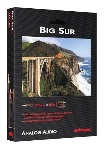 audioquest Big SUR 0.6 m High-End Audio Cable 3.5 mm Jack to RCA (Stereo) - Image 2