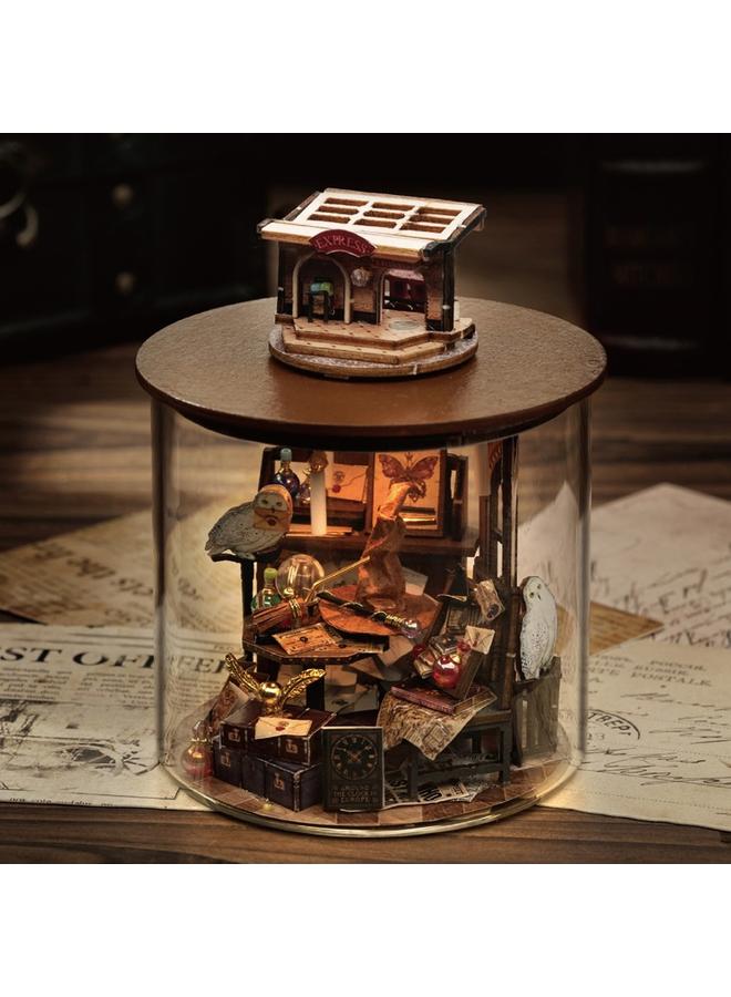 Bluejw DIY Cabin Dream Bottle Handmade Assembled 3D Architectural Model Table Ornaments Exquisite Girls Gift - Image 2