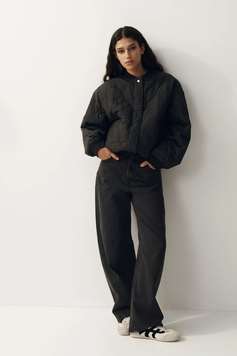 اتش اند ام جاكيت بومبر مبطّن