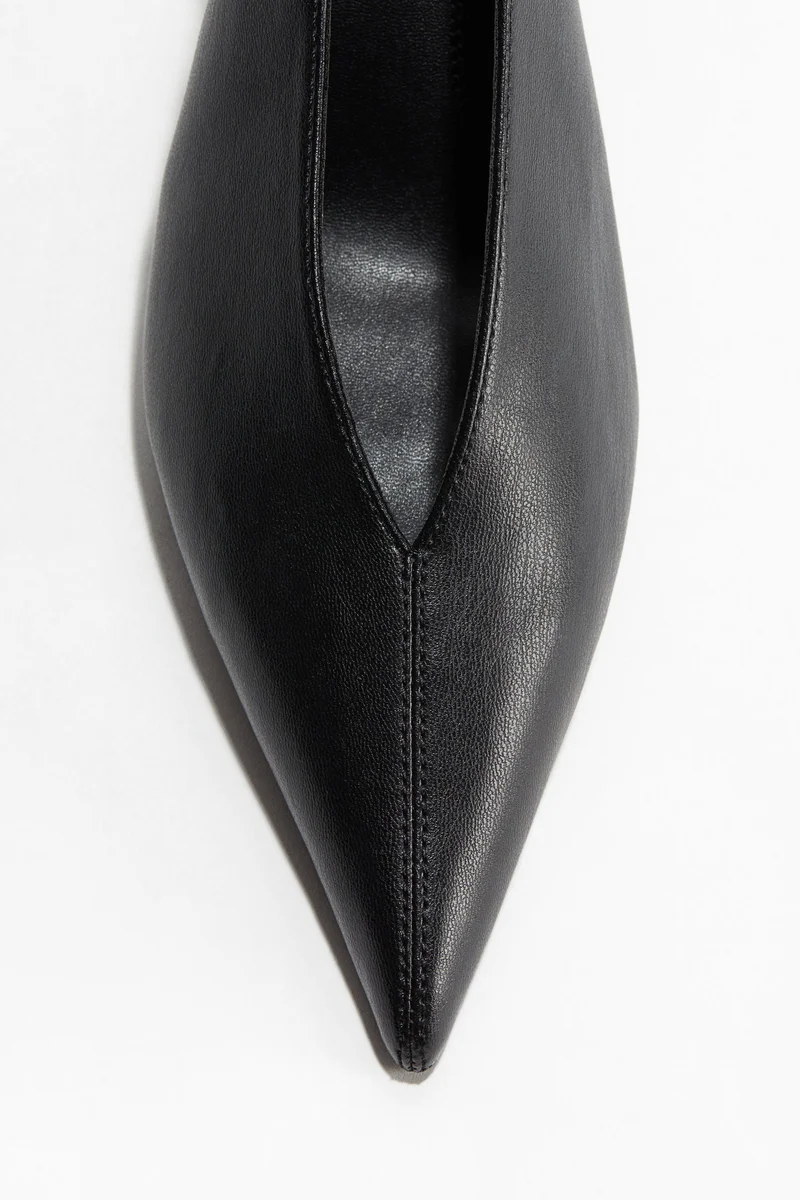 اتش اند ام حذاء مفتوح من الخلف بكعب عالي