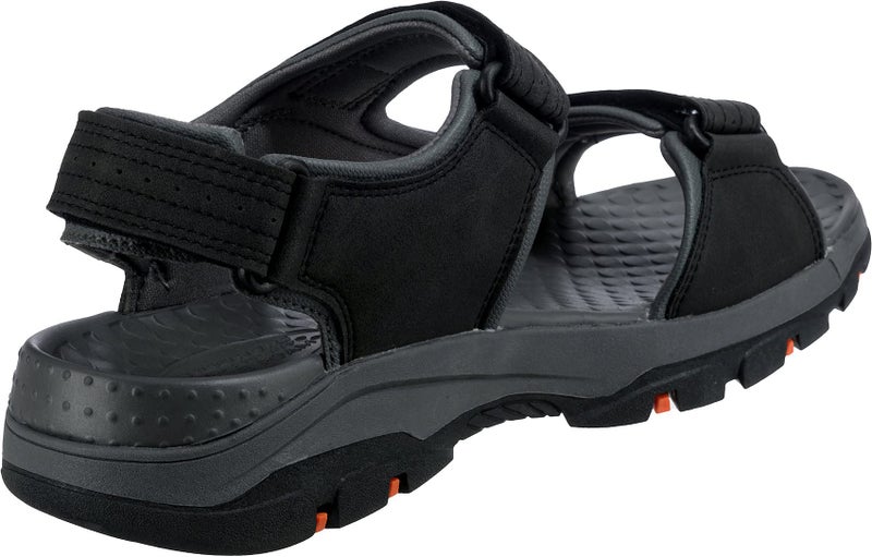 Skechers Men's Tresmen-garo Open Toe Water Sandal, Black, 12 - Image 4