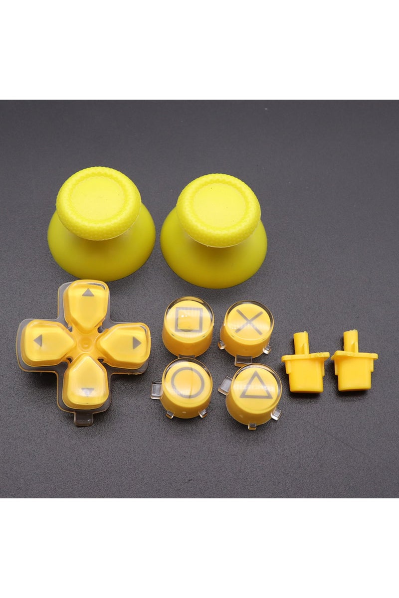 إيروريكس أزرار بلاستيكية N5، أزرار ABXY وأزرار D-pad، أغطية عصا التحكم التناظرية لجهاز تحكم PS5 من Mushro