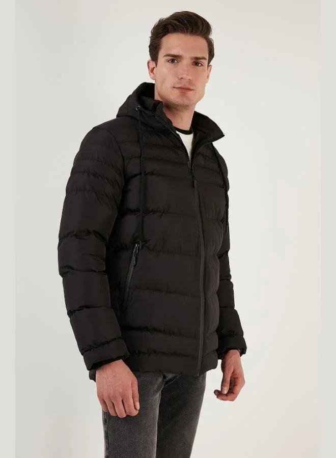 Buratti  Buratti Water Repellent Slim Fit Cold and Windproof Hooded Puffer Jacket for Men JACKET 649005 for Men | Best Price UAE