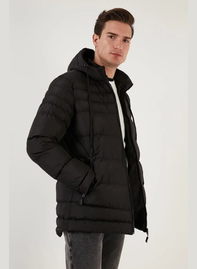 بوراتي Buratti Water Repellent Slim Fit Cold and Windproof Hooded Puffer Jacket for Men JACKET 649005
