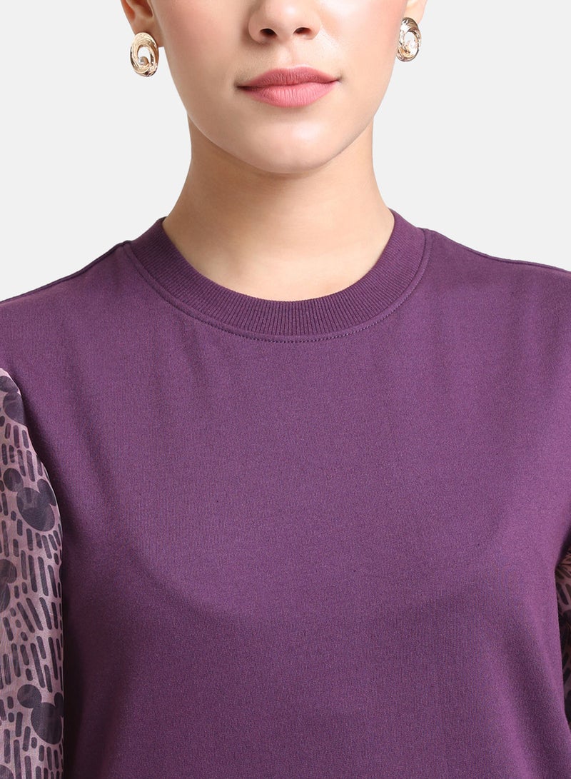 Kazo MICKEY © DISNEY ORGANZA SLEEVE SWEAT - Image 5