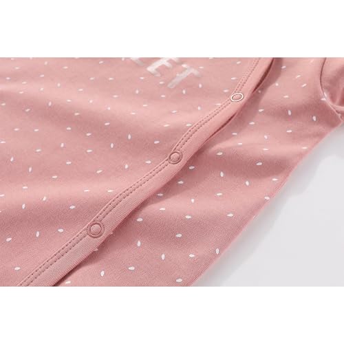 JELYLOVE Unisex Baby Boy Girl Footies Rompers Cotton Long Sleeve 3 Pack Infant Jumpsuits 0-12Months Babies' Outfits - Image 4