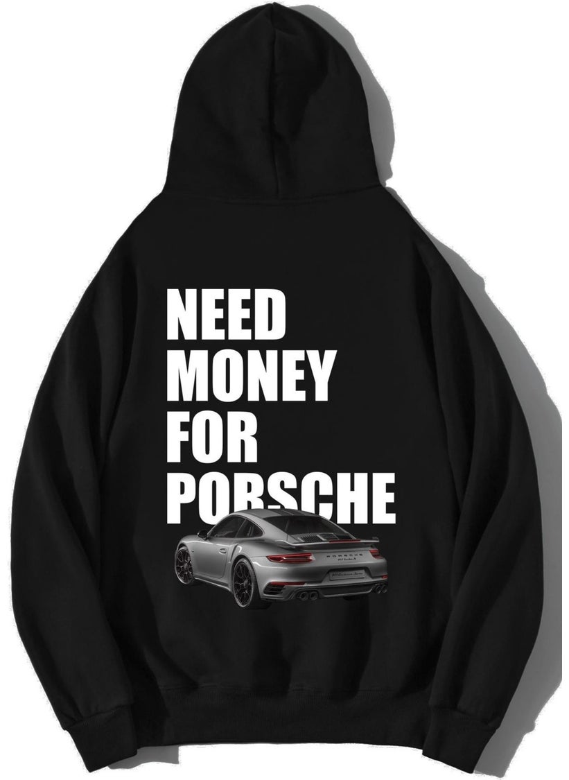 BRZ Collection - Unisex Oversize Need Money For Porsche Hoodie - Image 1