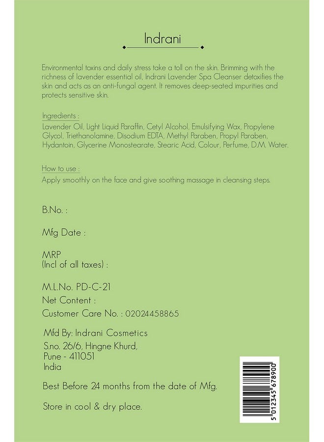 Indrani Cosmetics Indrani Lavender Spa Cleanser 500 Ml - Image 3