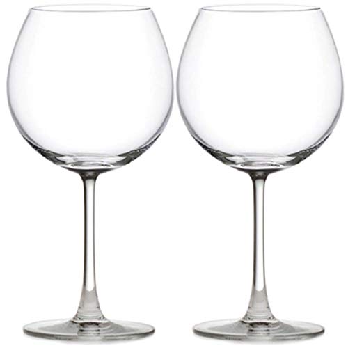 TAGROCK Balloon Red White Or Brandy Premium Crytal Clear Wine Glasses, 650 ML - Set of 2 - Image 1