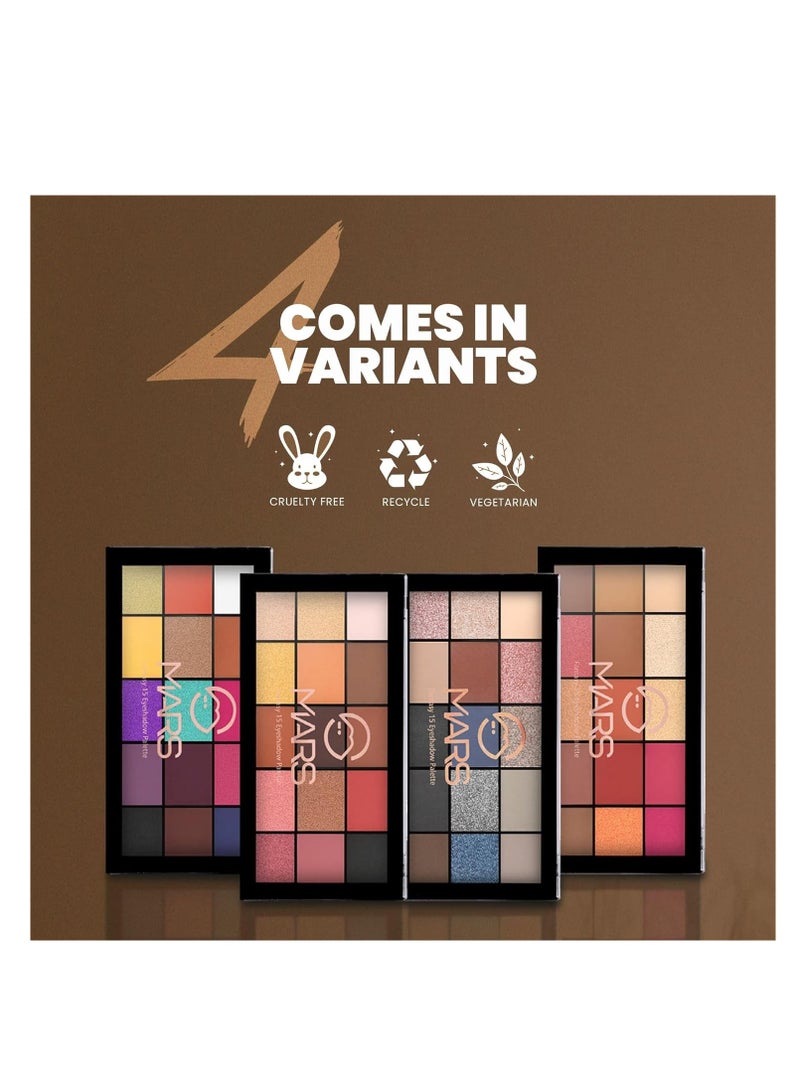 مارس لوحة ظلال العيون مارس فانتاسي 15 ذات صبغة عالية وسهلة المزج | ظلال غير لامعة ولامعة 22.5 جم 03 متعدد الألوان - Image 4