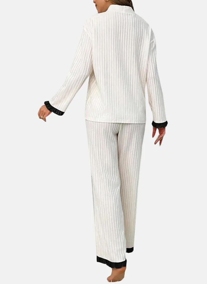 YUNIQEE White Solid Pyjamas & Top