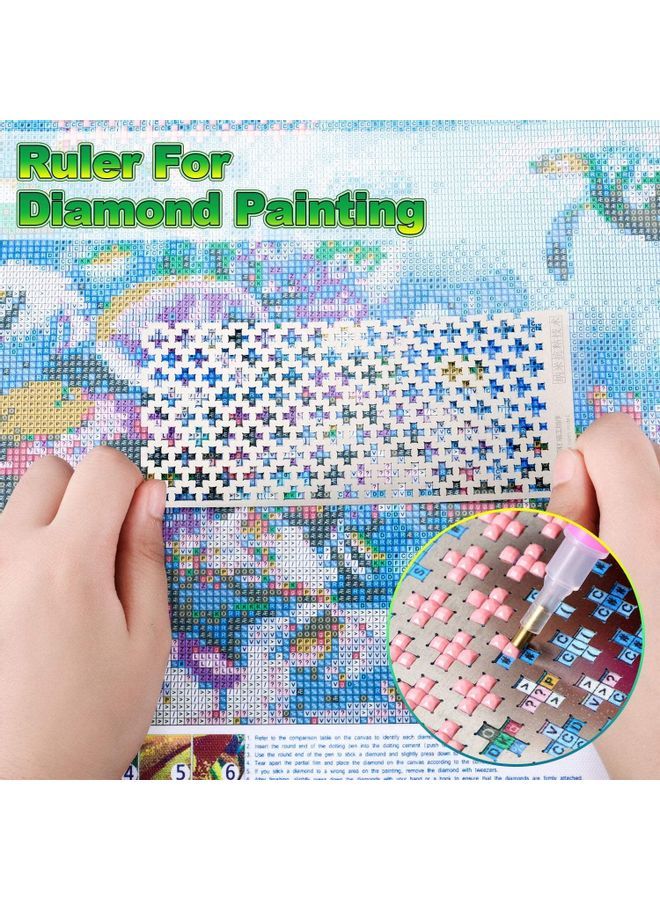 نيبمينينت مسطرة رسم ماسية من 3 قطع فضي - Image 3