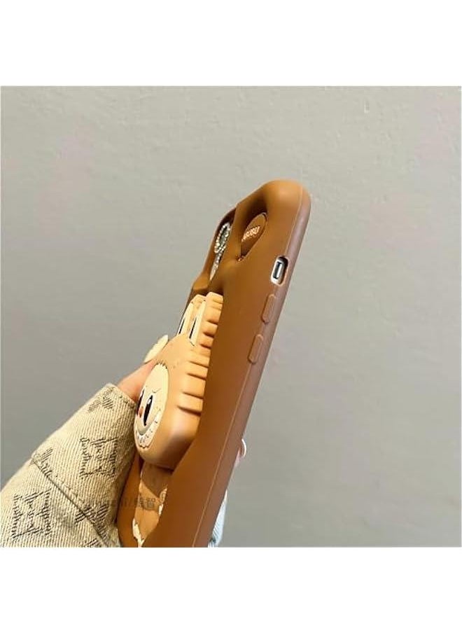 Labub Phone case, labub Phone case 3D (for iPhone 15Plus) Brown