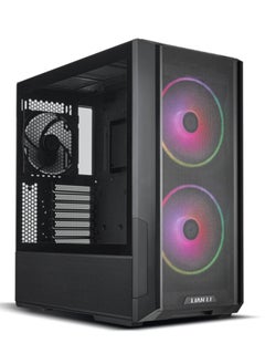 LIAN LI LANCOOL 216 Black Mid-Tower ATX Case, Mesh Front Panel, 2x 160mm ARGB + 1x 140mm PWM Fans Pre-Installed, E-ATX Support, Modular Air/Water Cooling Layout, Tempered Glass Side Panel, USB Type-C, Tool-Less Design, Advanced Cable Management, High-Airflow Design, Black | G99.LAN216RX.00  - Image 1