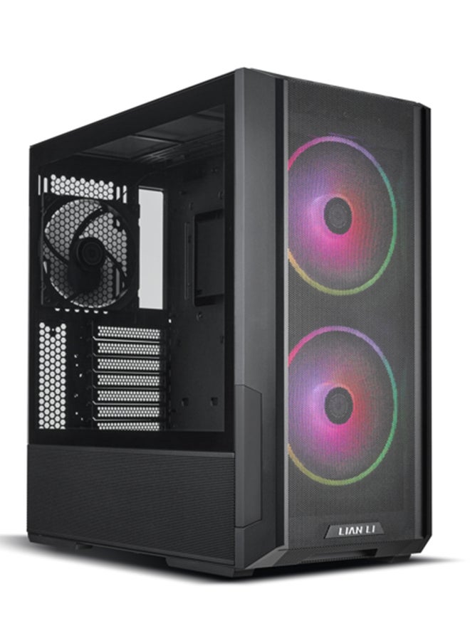 ليان لي علبة LANCOOL 216 سوداء متوسطة الحجم ATX، لوحة أمامية شبكية، مروحتان ARGB بقطر 160 مم + مروحة PWM بقطر 140 مم مثبتتان مسبقًا، تدعم E-ATX، تصميم معياري لتبريد الهواء/الماء، لوحة جانبية من الزجاج المقسّى، منفذ USB من النوع C، تصميم بدون أدوات، إدارة كابلات متقدمة، تصميم عالي تدفق الهواء، أسود | G99.LAN216RX.00  - Image 1