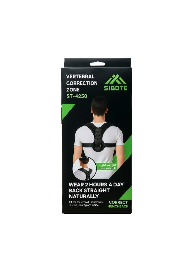 SIBOTE Adjustable Back and Shoulder Posture Corrector – Breathable Support Brace for Men & Women – Pain Relief and Spinal Alignment – Comfortable Posture Vest for Everyday Wear at Home, Work, or Gym  - Image 1