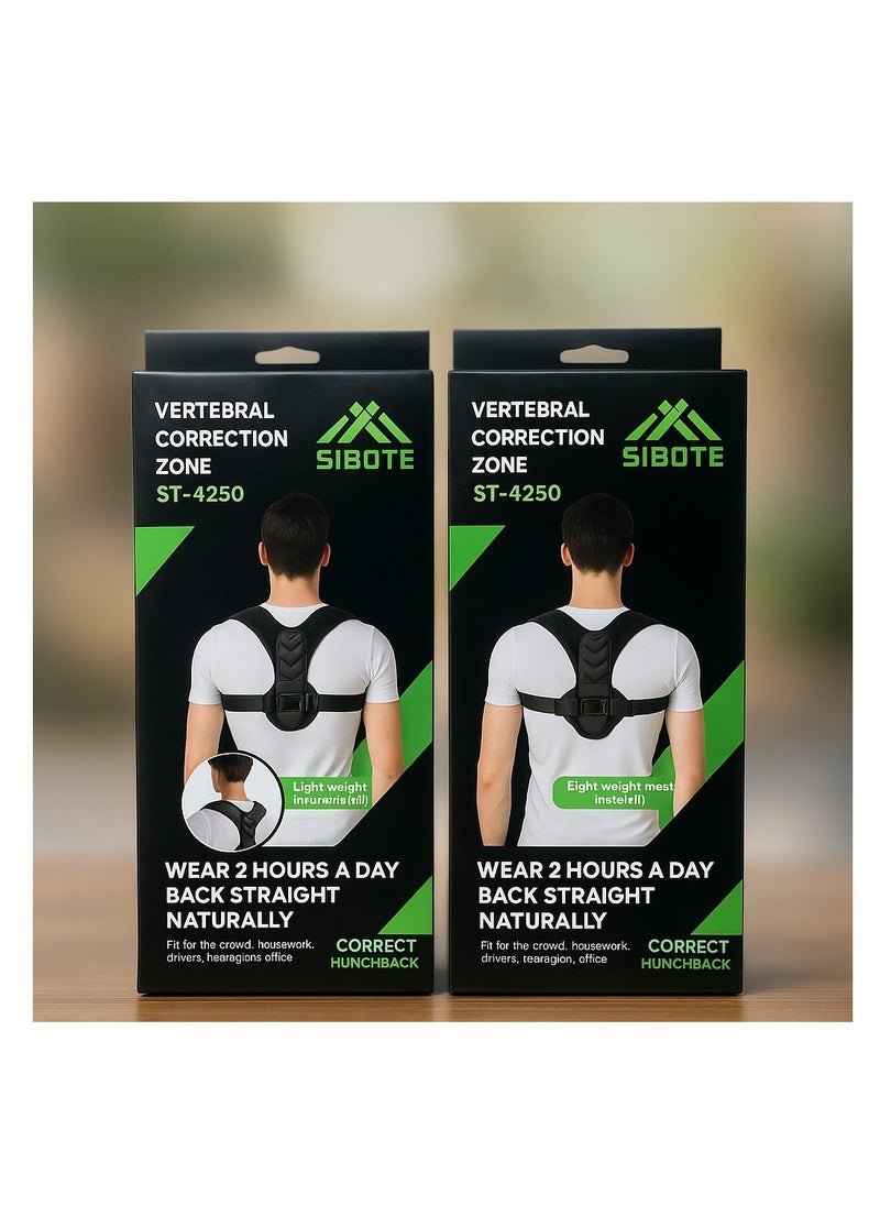 SIBOTE Adjustable Back and Shoulder Posture Corrector – Breathable Support Brace for Men & Women – Pain Relief and Spinal Alignment – Comfortable Posture Vest for Everyday Wear at Home, Work, or Gym  - Image 5
