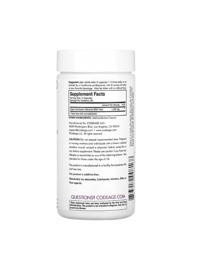 كوديدج GrassFed Beef Spleen 180 Capsules - Image 2