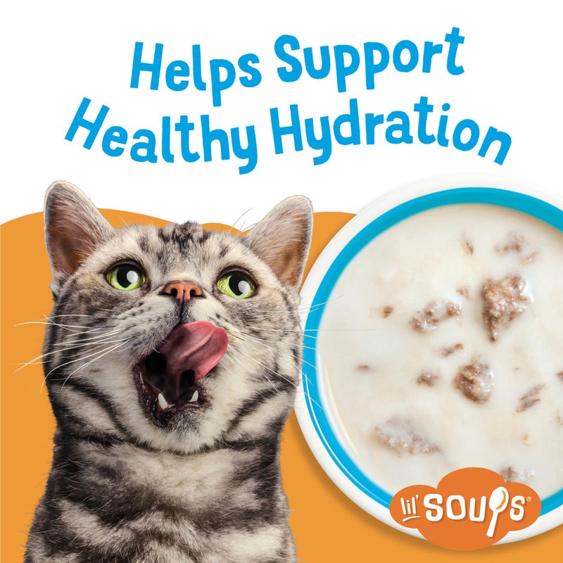 Friskies Purina Friskies Natural, Grain Free Lickable Cat Treats Lilâ€™ Soups With Tuna in Chicken Broth - (Pack of 8) 1.2 oz. Cups - Image 4