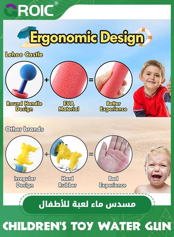 GROIC 6 Pack Water Soaker Blaster,Super Water Soaker Blaster Squirt Guns,Water Shooter Swimming Pool Toy,Squirt Gun Pool Toys for Kids 21.5cm - Image 4