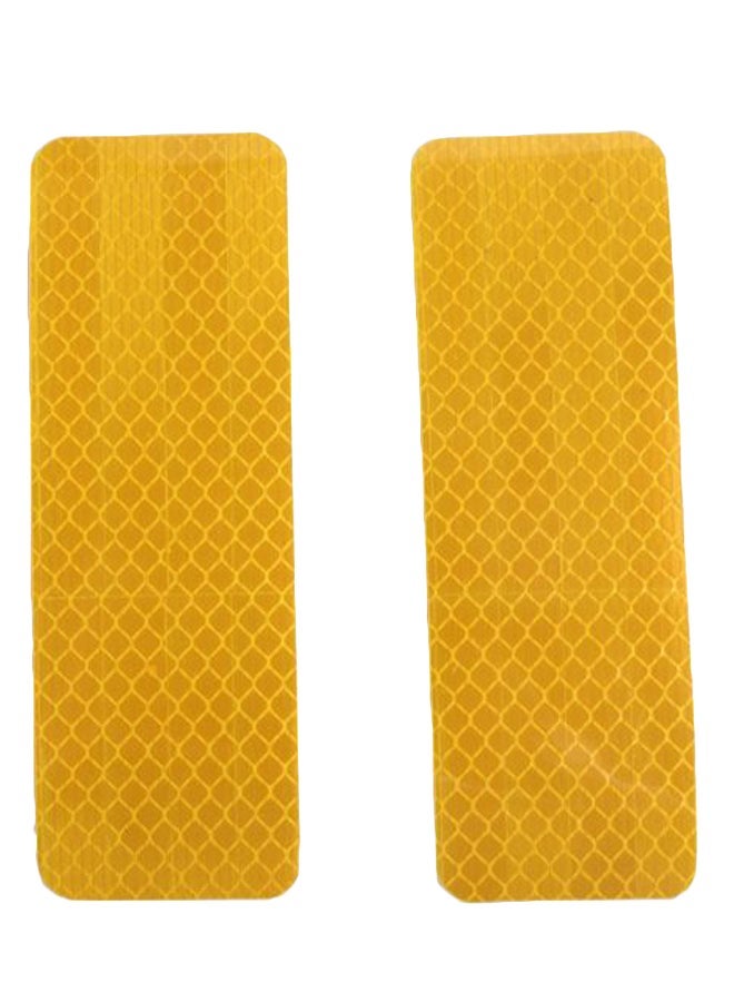 MUNTAQI 2-Piece Reflective Warning Strip Sticker Set