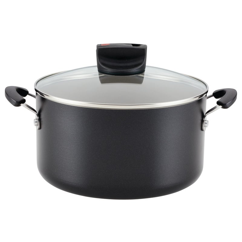 Farberware Smart Control Nonstick Stock PotStockpot with Lid 6 Quart Black