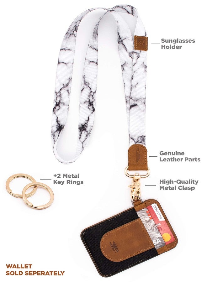 POCKT Lanyard for Keys Neck Lanyard Key Chain for Men and Women Cool Lanyards, Marble - Image 4
