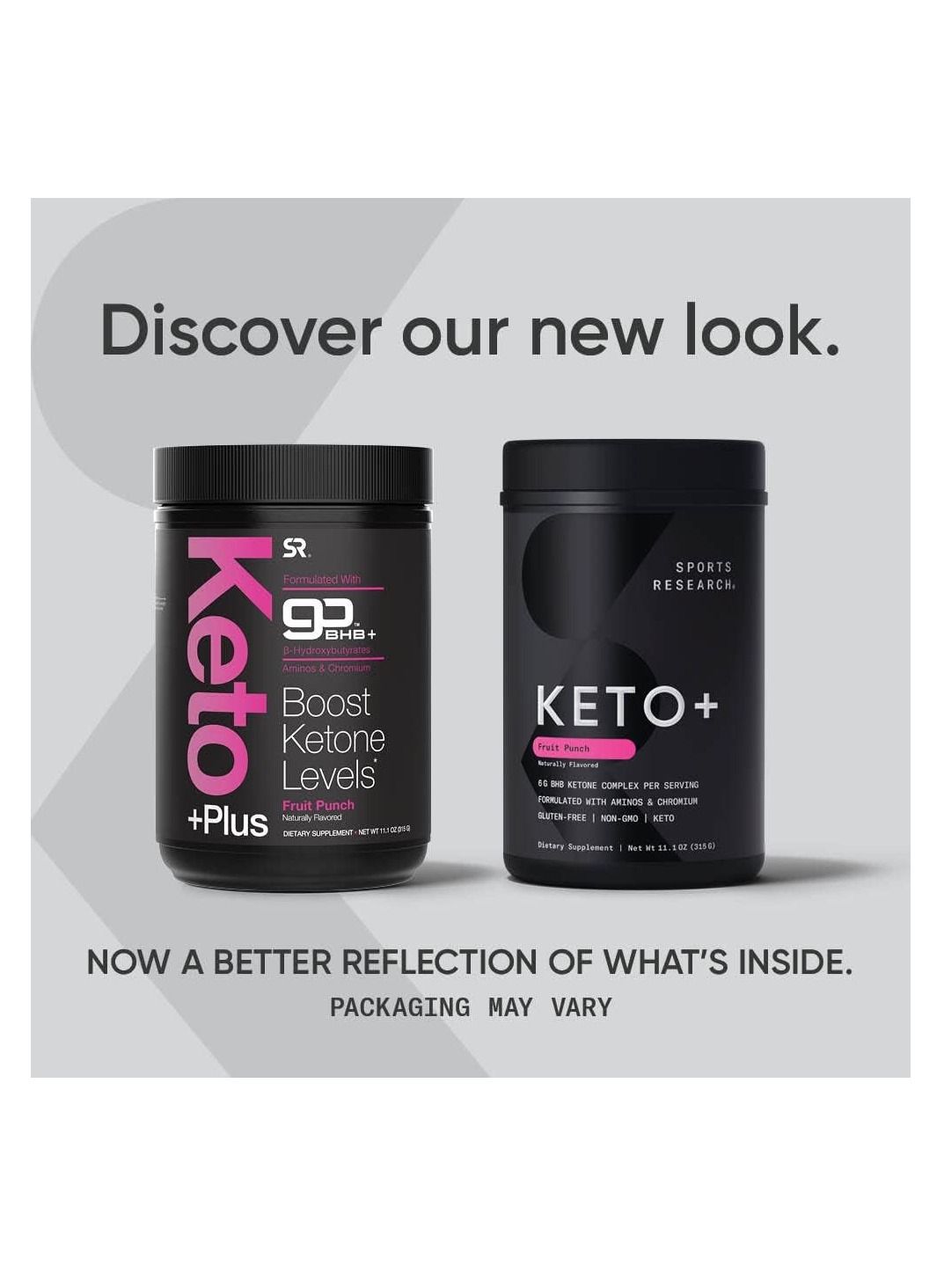 Sports Research Keto Plus Exogenous Ketones With Gobhb 30 Servings Fruit Punch