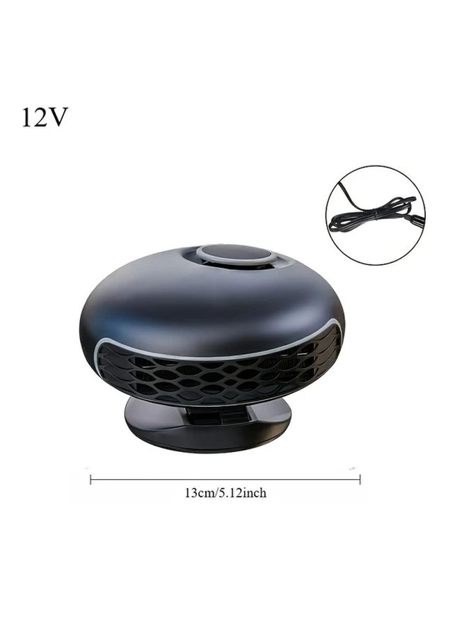 Black 12V Dual Mode Portable Car Heater Cooler Defogger Dehumidifier For Small Cars SUVs - Image 3