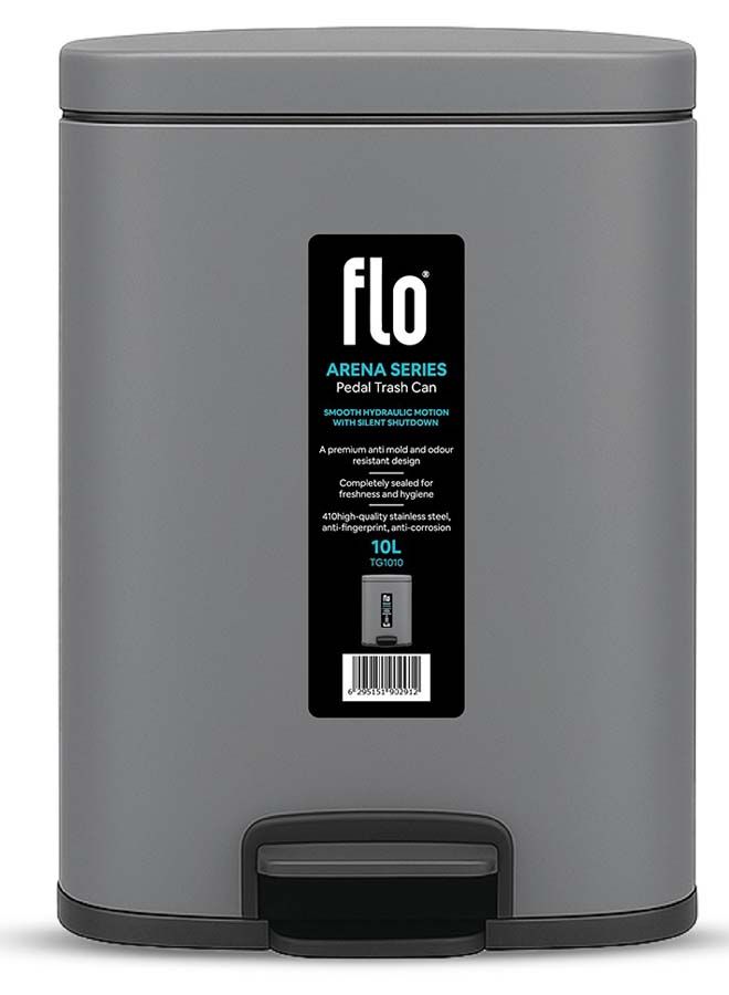Dustbin - arena   titanium gray 10l